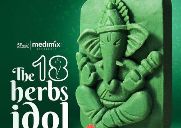 Ganesh-Idol-on-Medimix-Ayurvedic-soap